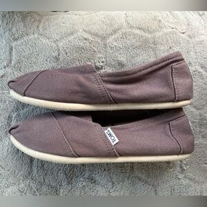 TOMS Women's Taupe Canvas Loafers